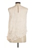 Halston Ivory Sleeveless Blouse Size 6 - photo 2