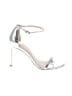 Stuart Weitzman 100% Leather Silver Sandals Size 9 - photo 1