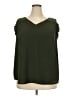Ann Taylor LOFT 100% Polyester Green 3/4 Sleeve Blouse Size 20 - photo 1
