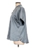 Glam 100% Polyester Gray Short Sleeve Blouse Size L - photo 5