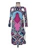 Donna Morgan Paisley Blue Cocktail Dress Size 2 - photo 1