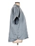 Glam 100% Polyester Gray Short Sleeve Blouse Size L - photo 4
