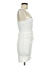 Windsor 100% Polyester Solid White Cocktail Dress Size M - photo 4