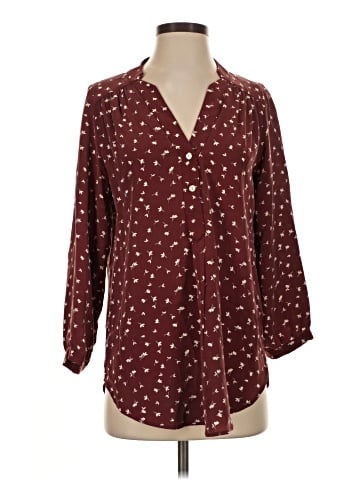 Amour Vert 3/4 Sleeve Silk Top (view 1)