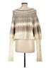 Free People Chevron-herringbone Ivory Pullover Sweater Size L - photo 2