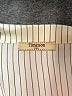 Timeson 100% Polyester Stripes Ivory Short Sleeve Blouse Size XXL - photo 7