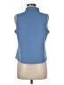 Weekends by Chico's Blue Sleeveless Blouse Size Med (1) - photo 2