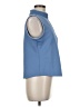 Weekends by Chico's Blue Sleeveless Blouse Size Med (1) - photo 4