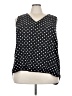 Lane Bryant 100% Polyester Polka Dots Black Sleeveless Blouse Size 24 - photo 1