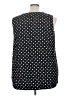 Lane Bryant 100% Polyester Polka Dots Black Sleeveless Blouse Size 24 - photo 2