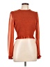 Wilfred 100% Polyester Orange Long Sleeve Blouse Size L - photo 1