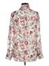 Banana Republic 100% Polyester Floral Ivory Long Sleeve Blouse Size M - photo 2