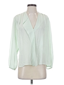 Vince. 3/4 Sleeve Silk Top (view 1)
