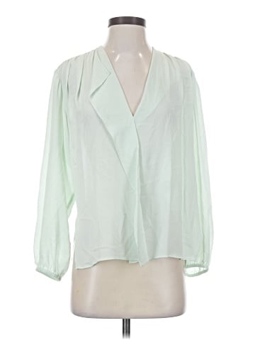 Vince. 3/4 Sleeve Silk Top (view 1)