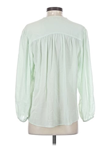 Vince. 3/4 Sleeve Silk Top (view 2)