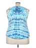 Just My Size 100% Cotton Blue Tank Top Size 3X Plus - photo 2