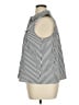 J.Jill Stripes Silver Sleeveless Button-Down Shirt Size XL Petite - photo 5