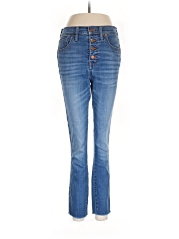 Madewell 10" High-Rise Skinny Crop Jeans: Button-Front TENCEL&trade; Denim Edition (view 1)