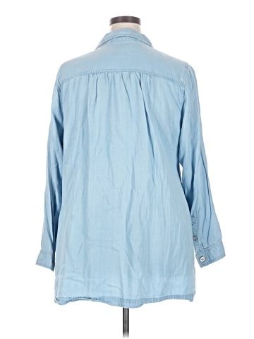 Soft Surroundings 3/4 Sleeve Button-Down Shirt (view 2)