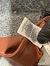 Express 100% Polyester Brown Faux Leather Skirt Size 14 Petite - photo 5