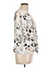 AB Studio Ivory Short Sleeve Blouse Size L - photo 4