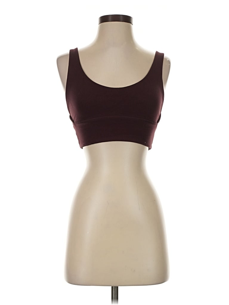 Pre-owned Lululemon Athletica Sports Bra In Burgundy