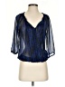Express Blue 3/4 Sleeve Blouse Size S - photo 1