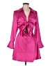 Zara 100% Polyester Solid Pink Cocktail Dress Size M - photo 1
