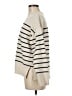 Zara Stripes Ivory Turtleneck Sweater Size M - photo 5