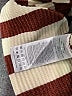 Vero Moda 100% Polyester Stripes Burgundy Turtleneck Sweater Size XL - photo 8