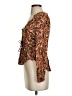 VICI 100% Rayon Brown Long Sleeve Blouse Size XS - photo 5