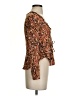 VICI 100% Rayon Brown Long Sleeve Blouse Size XS - photo 4