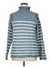 L.L.Bean 100% Cotton Stripes Blue Turtleneck Sweater Size XL - photo 1