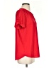 Pleione 100% Polyester Red Short Sleeve Blouse Size S - photo 4
