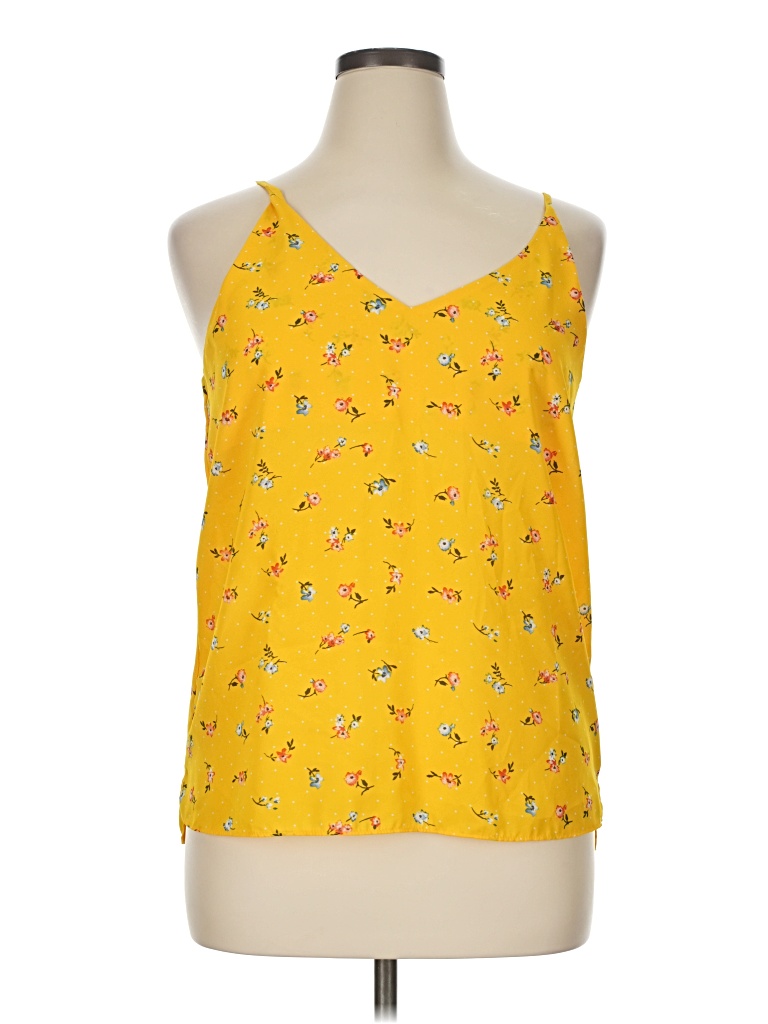 Pre-owned Shinestar Sleeveless Blouse In Yellow