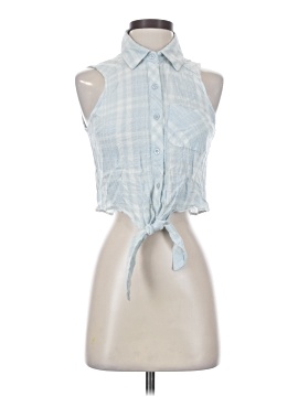 Ultra Flirt Sleeveless Button Down Shirt