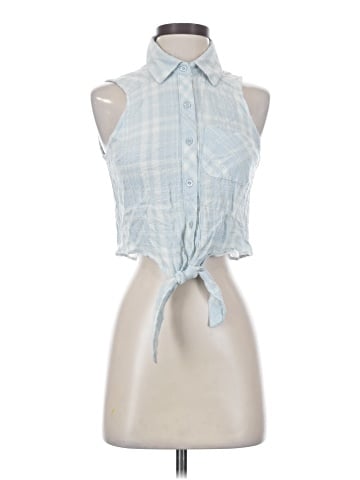 Ultra Flirt Sleeveless Button-Down Shirt (view 1)