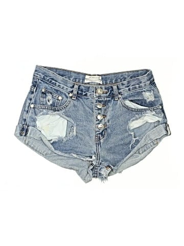 ONE X ONETEASPOON Denim Shorts (view 1)