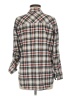 Love Potion Plaid Gray 3/4 Sleeve Blouse Size M - photo 2