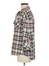 Love Potion Plaid Gray 3/4 Sleeve Blouse Size M - photo 5