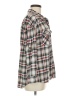 Love Potion Plaid Gray 3/4 Sleeve Blouse Size M - photo 4