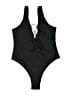Unbranded Solid Black One Piece Swimsuit Size XL - photo 1