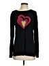 Quacker Factory Hearts Black Pullover Sweater Size S - photo 1