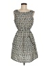 Speed Control 100% Polyester Print Black Casual Dress Size M - photo 1