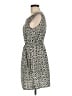 Speed Control 100% Polyester Print Black Casual Dress Size M - photo 5