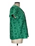 Kate Kasin Green Short Sleeve Blouse Size L - photo 4