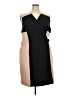 DKNY Color Block Tan Cocktail Dress Size 22 - photo 1