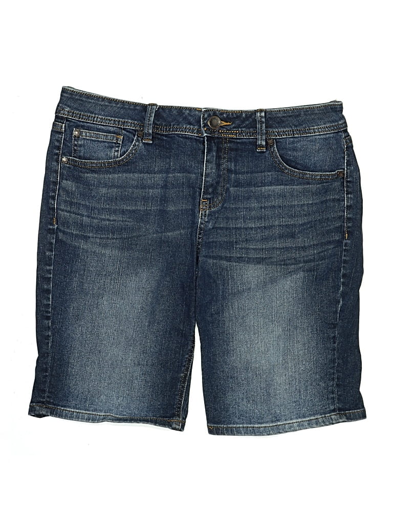 Pre-owned A.n.a. A New Approach Denim Shorts In Blue