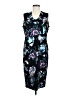Nina Leonard Graphic Black Cocktail Dress Size M - photo 1