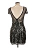 Unbranded 100% Polyester Silver Cocktail Dress Size L - photo 2